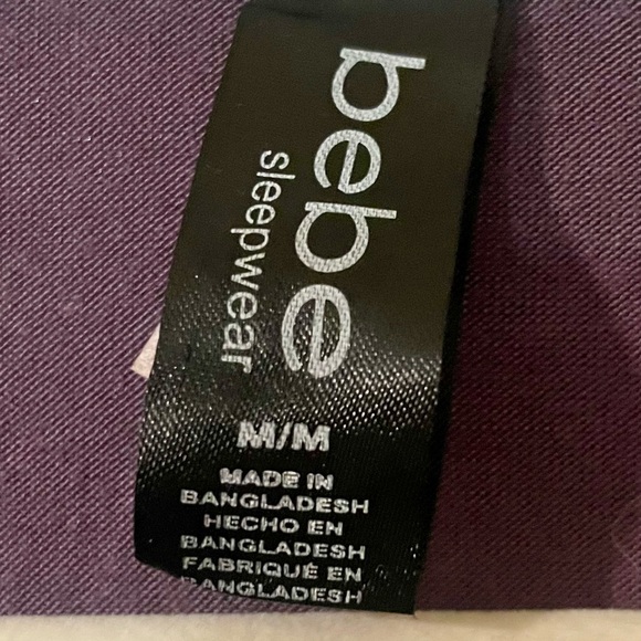 Bebe Lavender Button-Up Pajama Set NWT - Picture 6 of 8